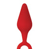 Forto F-10 Silicone Plug w/Pull Ring - Small Red