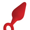 Forto F-10 Silicone Plug w/Pull Ring - Small Red
