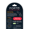 Forto F-81 47mm Double Ring Liquid Silicone Cock Ring - Glow in the Dark