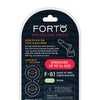 Forto F-81 44mm Double Ring Liquid Silicone Cock Ring - Glow in the Dark