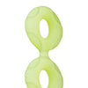 Forto F-81 44mm Double Ring Liquid Silicone Cock Ring - Glow in the Dark