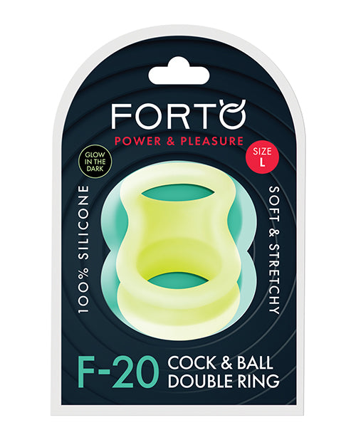 Forto F-20 60/77mm Liquid Silicone Balls Stretcher - Glow in the Dark