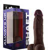 Shaft Model A Flexskin Liquid Silicone 8.5" Dong w/Balls - Mahogany