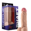 Shaft Model A Flexskin Liquid Silicone 7.5" Dong w/Balls - Pine
