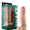 Shaft Model N Flexskin Liquid Silicone 8.5" Side Curve Dong w/Balls - Pine