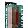 Shaft Model N Flexskin Liquid Silicone 8.5" Side Curve Dong w/Balls - Oak
