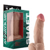 Shaft Model N Flexskin Liquid Silicone 7.5" Side Curve Dong w/Balls - Pine