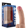 Shaft Model C Flexskin Liquid Silicone 8.5" Curved Dong w/Balls - Pine
