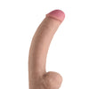 Shaft Model C Flexskin Liquid Silicone 8.5" Curved Dong w/Balls - Pine