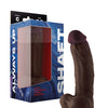 Shaft Model C Flexskin Liquid Silicone 7.5" Curved Dong w/Balls - Mahogany