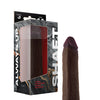 Shaft Model J Flexskin Liquid Silicone 6.5" Dong - Mahogany