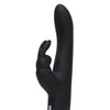 Fifty Shades of Grey Greedy Girl Rechargeable Slimline Rabbit Vibrator - Black