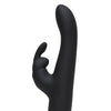 Fifty Shades of Grey Greedy Girl Rechargeable Slimline Rabbit Vibrator - Black
