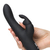 Fifty Shades of Grey Greedy Girl Rechargeable Slimline Rabbit Vibrator - Black