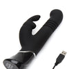 Fifty Shades of Grey Greedy Girl Rechargeable Thrusting G Spot Rabbit Vibrator - Black