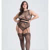 Fifty Shades of Grey Captivate Lacy Bra Set Black O/S Curve