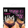 Vibes Buddy Pack Thicc Athletic Mesh Boy Brief & Lace Thong Black/Pnk QN