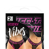 Vibes Buddy Pack Thicc Athletic Mesh Boy Brief & Lace Thong Black/Pnk S/M