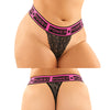 Vibes Buddy Pack Pussy Power Micro Brief & Lace Thong Pnk/Blk QN