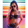 Vibes Not Your Bitch Lace Bra & Cutout Panty - Black