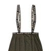 Vibes Boss Bitch Suspender Skirt - Black/Gold