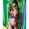 Vibes Sexy Bitch Bralette & Strappy Panty - Black