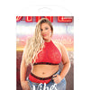 Vibes Extra Spicy Halter Bralette & Cheeky Panty Chili Red QN