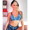Vibes No Fuck Given Bralette & Cheeky Panty Monday Blue L/XL