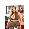 Vibes Thirst Trap Skater Skirt Savage Leopard QN