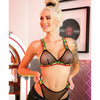 Vibes I'd Hit That Net Bralette & Panty Black S/M