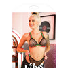Vibes I'd Hit That Net Bralette & Panty Black S/M