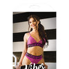 Vibes Thicc Stretch Lace Bralette & Thong Pink L/XL