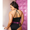 Vibes Pussy Power Micro-Net Playsuit Black QN