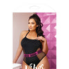 Vibes Pussy Power Micro-Net Playsuit Black QN