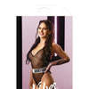 Vibes Fuck Off Mesh Playsuit Black S/M