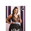 Vibes Fuck Off Knife Pleated Microfiber Skirt Black QN