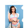 Vibes Fresh Halter Bralette & Booty Short Light Blue L/XL