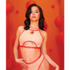 Just Peachy Cut Out Halter Top & Cheeky Panty Nude L/XL