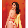Just Peachy Cut Out Halter Top & Cheeky Panty Nude L/XL