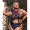 Vibes Stardust Halter Top & Suspender Bottoms Black QN