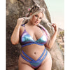 Vibes Plur Bralette w/Removable Hood & Panty Iridescent QN