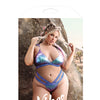 Vibes Plur Bralette w/Removable Hood & Panty Iridescent QN