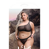 Vibes Bad Bitch One Shoulder Bling Bralette & Panty Black QN