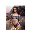 Vibes Fuckin' Perfection Cutout Bralette & Panty Black/Pink M/L