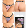Vibes Bitch 3 Pack Lace Panty Assorted Colors O/S