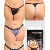 Vibes Fuck 3 Pack Thongs Assorted Colors QN
