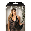 Curve Stretch Lace Chemise & Matching G-String - Black