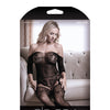 Sheer Fantasy Dark Heart Teddy Bodystocking Black