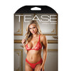 Tease Margaux Embroidered Bralette & Panty Red M/L