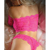 Vixen Hypnotized Lace Crop & Panty Ultra - Pink